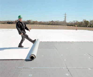 Rolls of TPO Roofing
